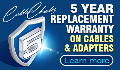 5-Year Warranty on Cables & Adapters