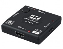 3-Port Passive HDMI 2.0 Switch (UltraHD 4K @ 60Hz)