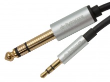 5m Avencore Crystal Series 3.5mm to 6.5mm Stereo Audio Cable
