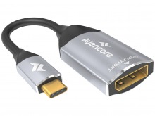 Avencore Carbon Series USB4 Type-C to DisplayPort Video Adapter Cable (8K/60Hz + Thunderbolt)