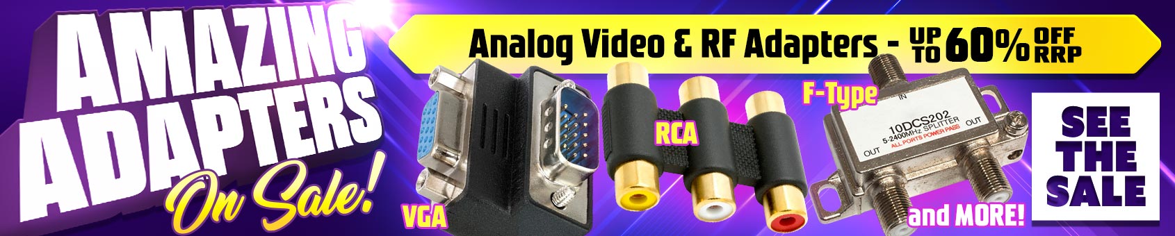 Our BIGGEST SALE EVER on Analogue AV Adapters during April!!!