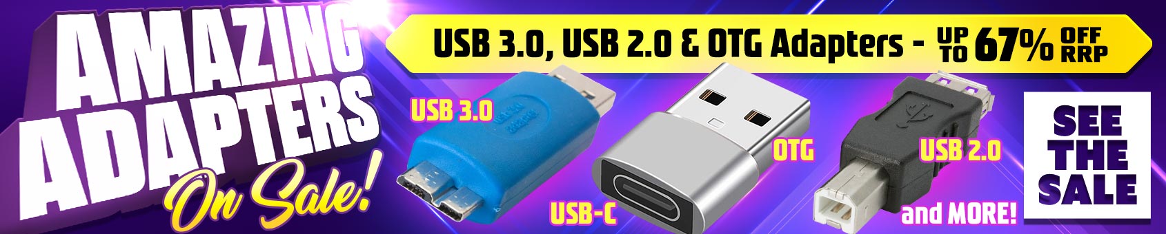 Our BIGGEST SALE EVER on Analogue ALL USB ADAPTERS during April!!!