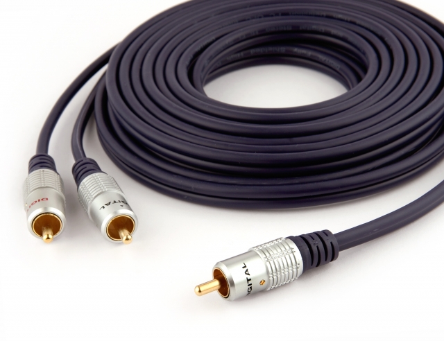 Pro Series 3m 1 RCA to 2 RCA Subwoofer Y-Cable (Photo )