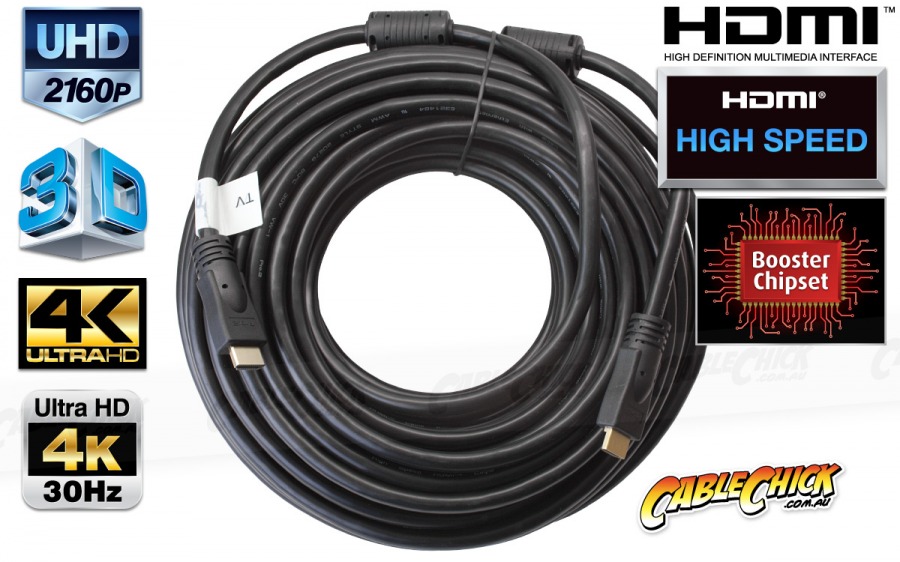 40m HDMI Cable with Signal Boosting Chipset