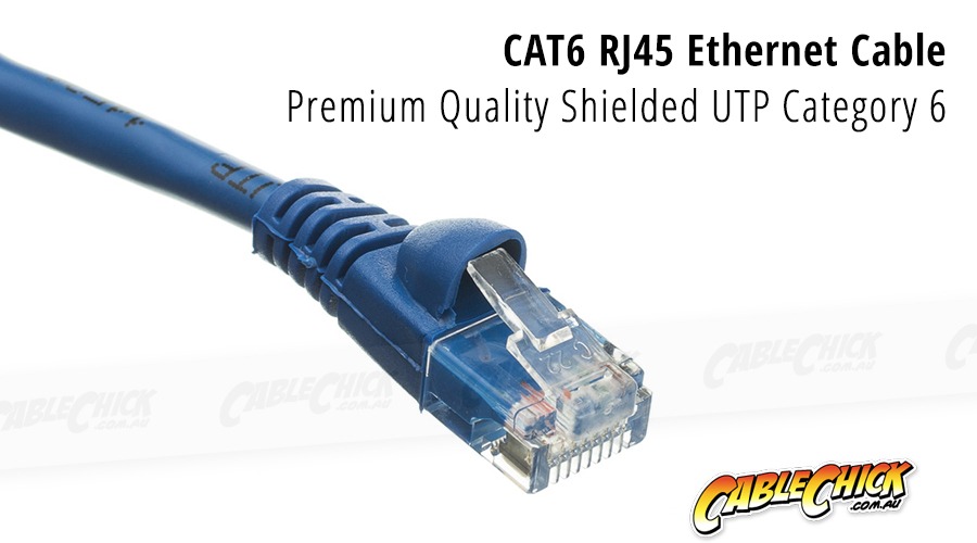 0.5m CAT6 RJ45 Ethernet Cable (Blue) (Photo )