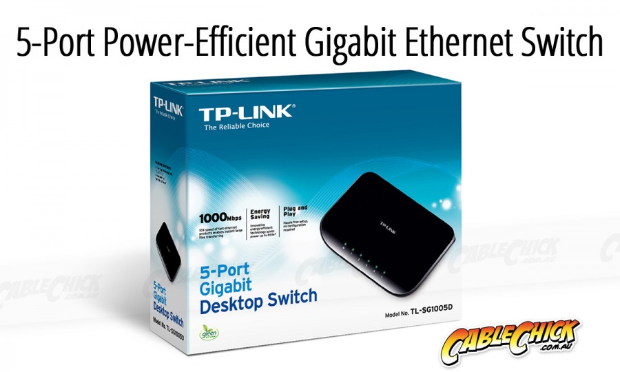 5-Port Gigabit Ethernet Switch (PC Network Switch) (Photo )