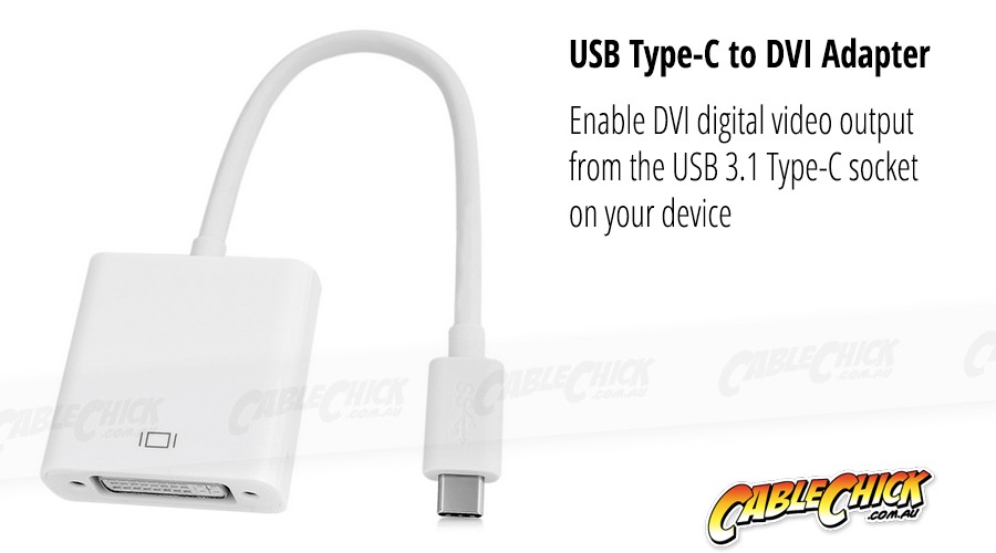 15cm USB 3.1 Type-C to DVI Cable Adapter (Photo )
