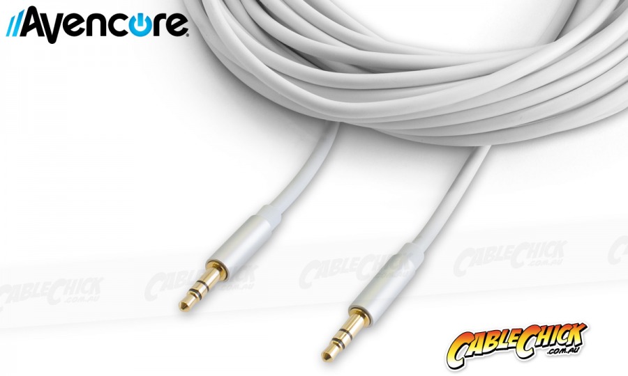 30cm Avencore Crystal Series 3.5mm Stereo Audio Cable (Photo )