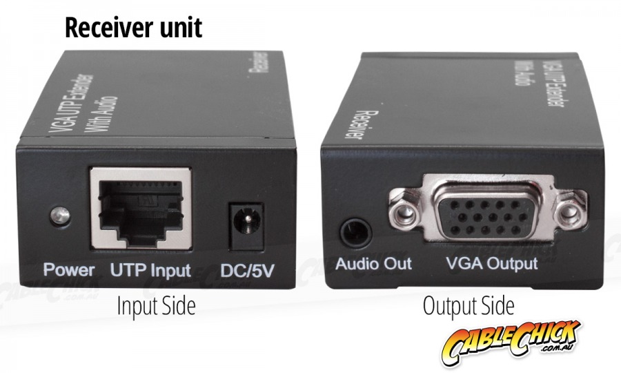 VGA 1x2 Splitter & Extender Over Ethernet (VGA Balun) (Photo )