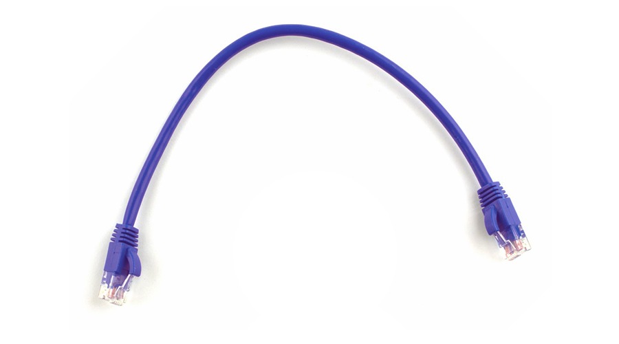 0.5m CAT6 RJ45 Ethernet Cable (Purple) (Photo )