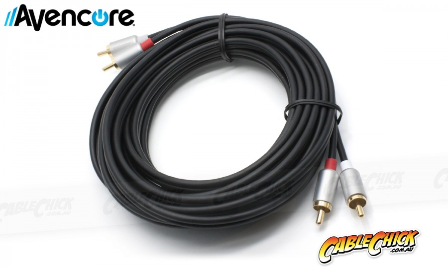 2.5m Avencore Crystal Series 2RCA Stereo Audio Cable (Photo )