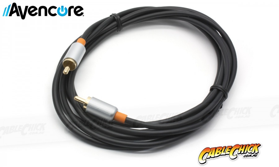 75cm Avencore Crystal Series Digital Coaxial Cable & CVBS Composite Video Cable (Photo )