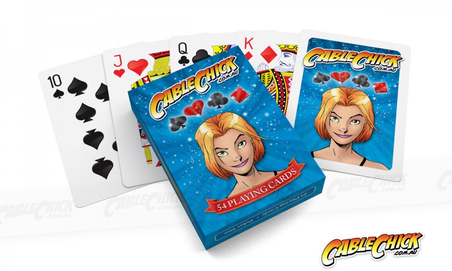 Cable Chick Playing Cards - 54 Card Deck (Photo )