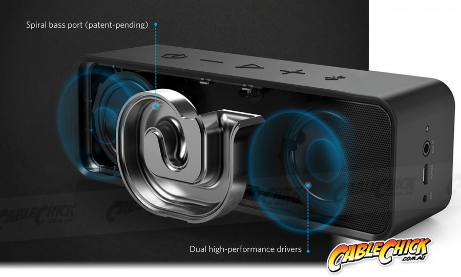 Anker Portable Bluetooth 4.0 Speaker with Dual High-Power 3W Drivers + Bass Port (Photo )