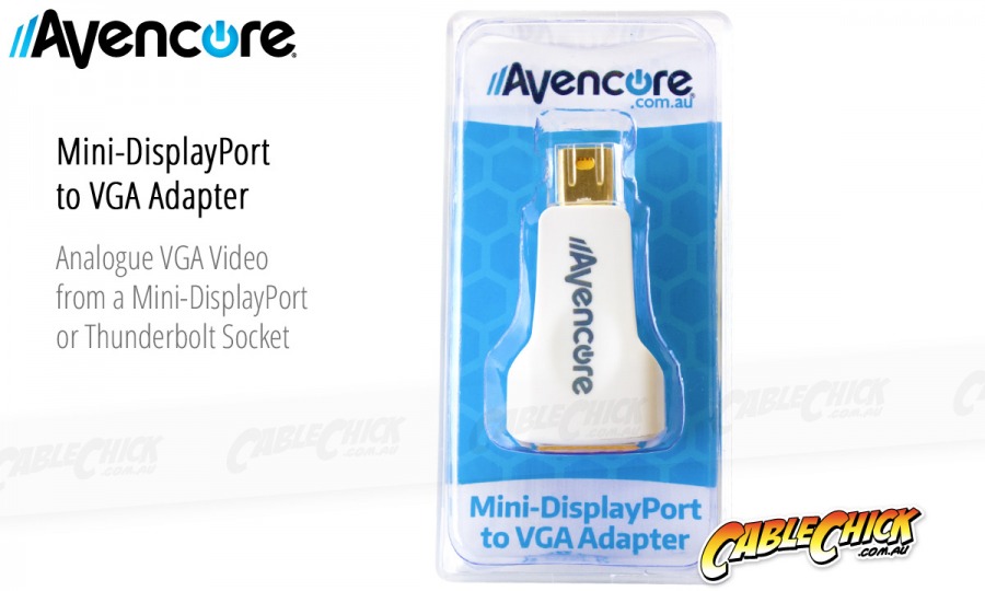 Avencore Mini-DisplayPort to VGA Adaptor (Male to Female) (Photo )