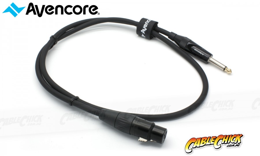 1m Avencore Platinum XLR to 1/4" Cable (Female to Male) (Photo )