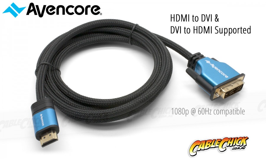 Avencore Platinum 1m HDMI to DVI-D Cable (Photo )
