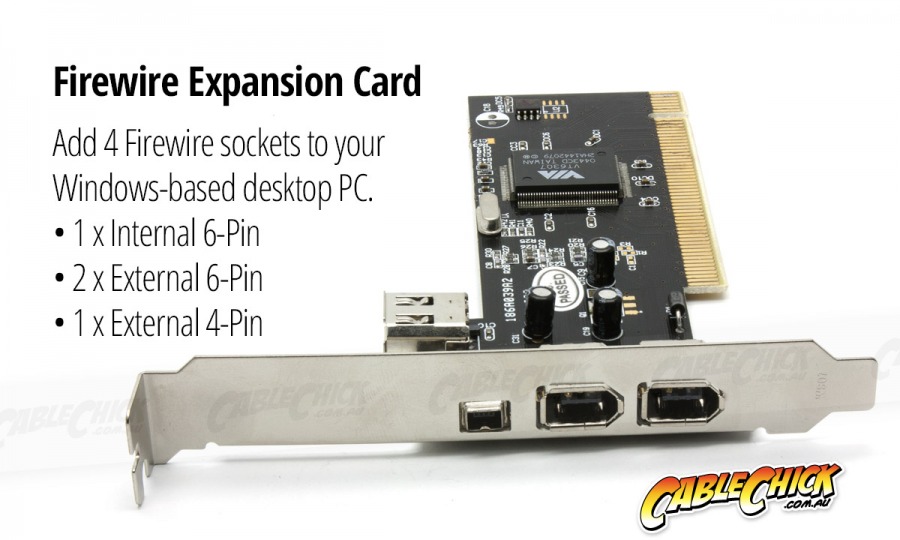 4-Port Firewire 1394A PCI Expansion Card for Windows PC (Photo )