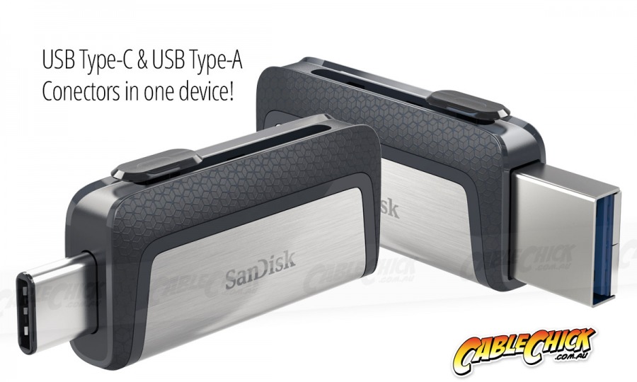 128GB SanDisk Ultra Dual Drive USB Type-C & Type-A Flash Drive (USB 3.1) (Photo )