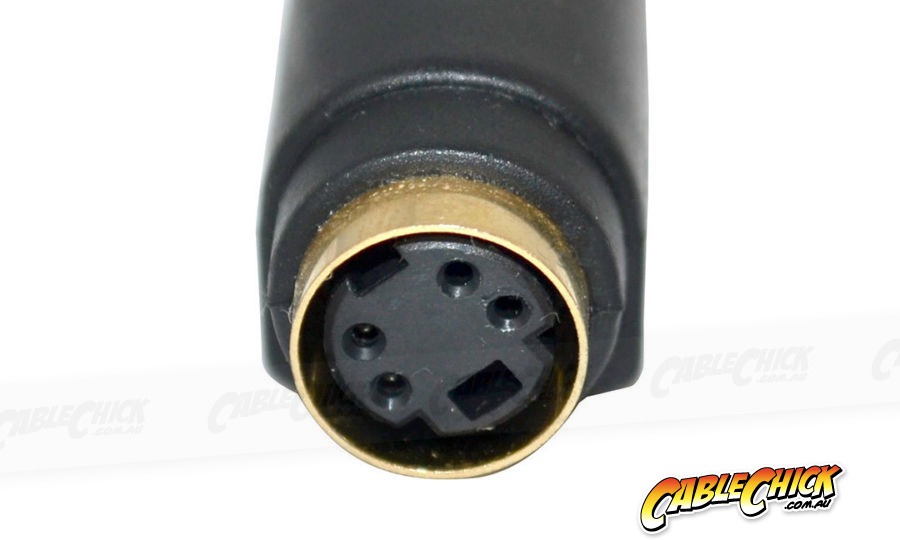 Composite Video (Female) S-Video (Female) Gold Plated Adapter (Photo )