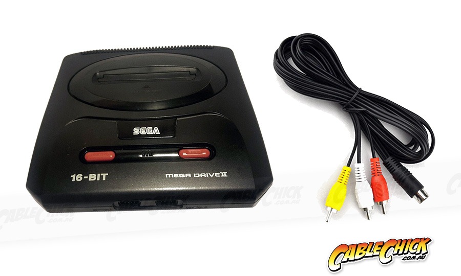 Sega Mega Drive 2 + Genesis 2/3 Composite Video + Audio AV Cable (Retro Gaming Cable) (Photo )