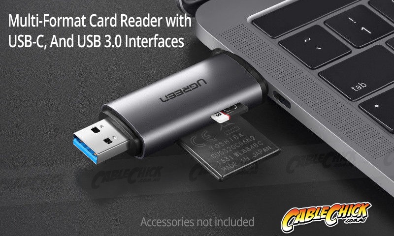 USB-C & USB 3.0 OTG Card Reader (SD and Micro SD) (Photo )