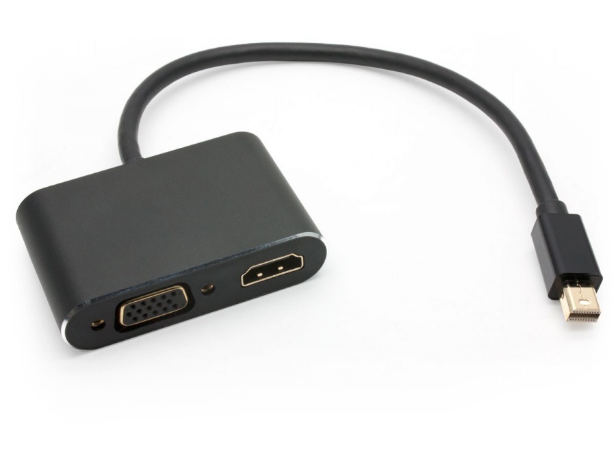 Premium 2-in-1 Mini-DisplayPort to HDMI / VGA Cable Adaptor (4K/30Hz HDMI Output) (Photo )