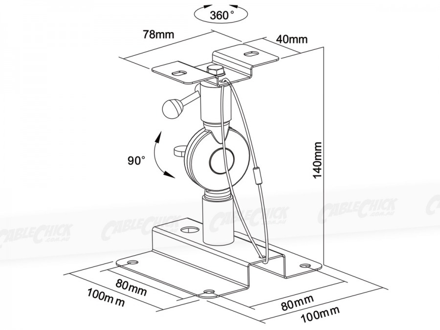 Extra Heavy Duty Speaker Wall Ceiling Mounting Bracket 10kg