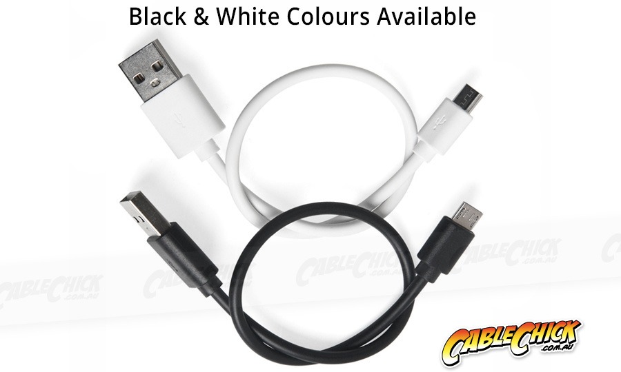 1m Micro USB 2.0 Hi-Speed Cable (A to Micro-B 5 Pin - BLACK) (Photo )