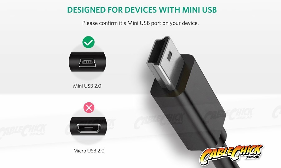 3m USB 2.0 Hi-Speed Cable (A to Mini-B 5 Pin) (Photo )