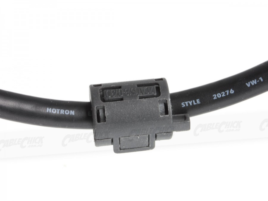 Ferrite Core RFI and EMI Noise Suppressor Cable Clip (7.3mm) (Photo )