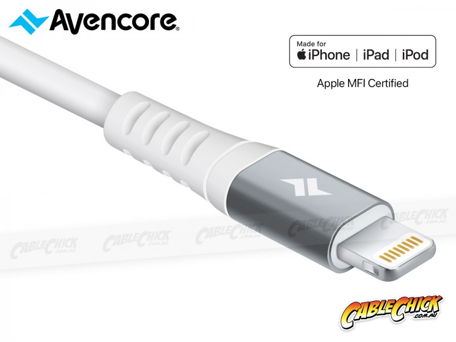 Avencore Platinum Series 2m Apple Lightning Cable (MFi Certified USB-A to Lightning 3A) (Photo )