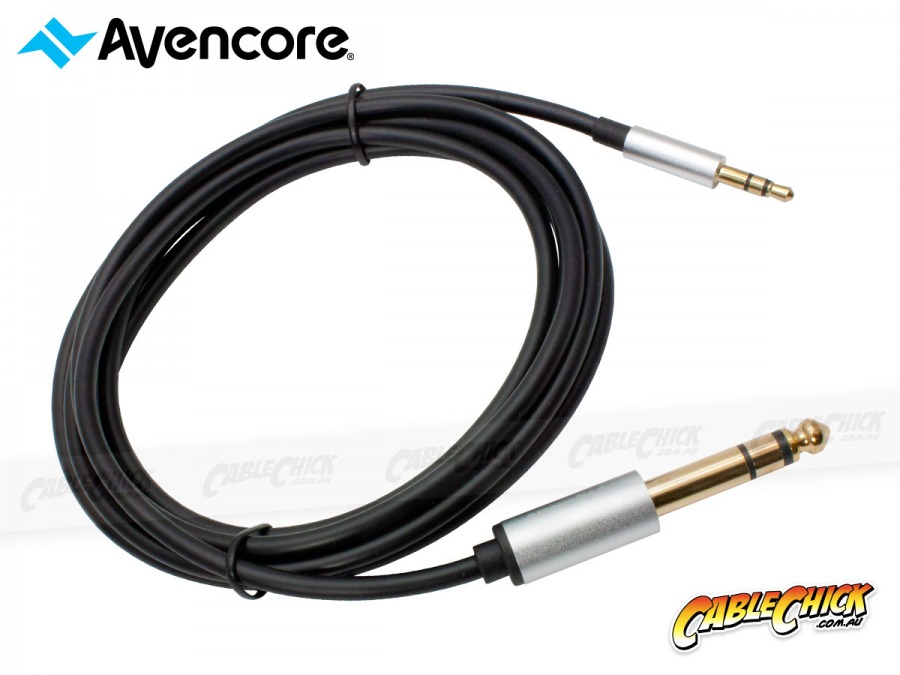 1m Avencore Crystal Series 3.5mm to 6.5mm Stereo Audio Cable (Photo )