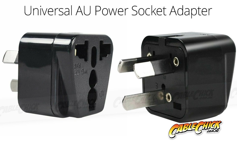 Mains Socket Adaptor - Foreign to Australian Plug (Photo )