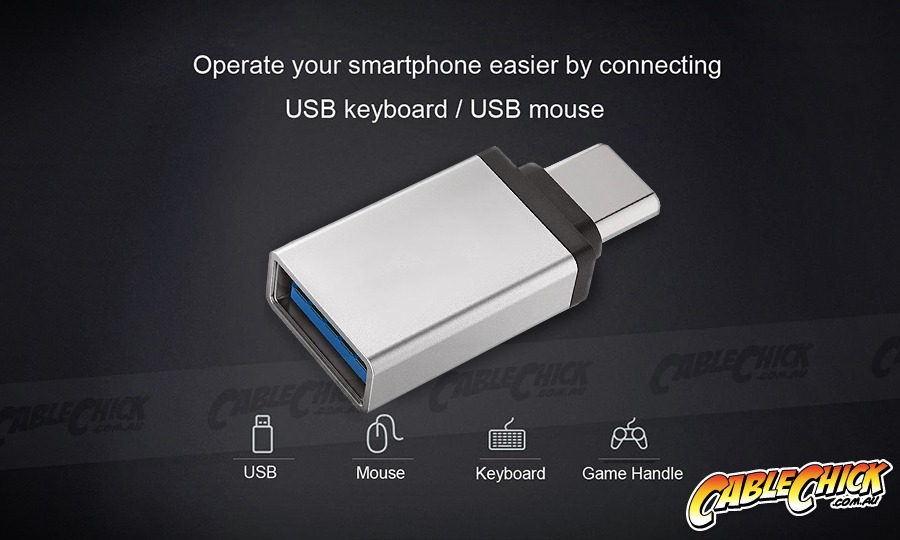 USB Type-C OTG Adapter | USB-C On-The-Go (Aluminium) (Photo )