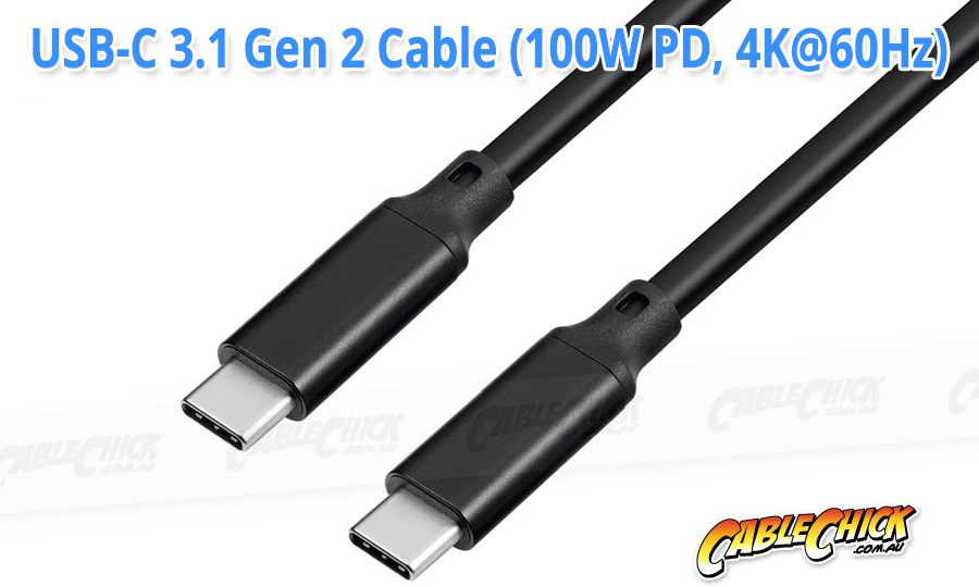1.8m USB-C Cable (USB 3.2 Gen1 - 5Gbps, 100W PD, 4K/60Hz) (Photo )