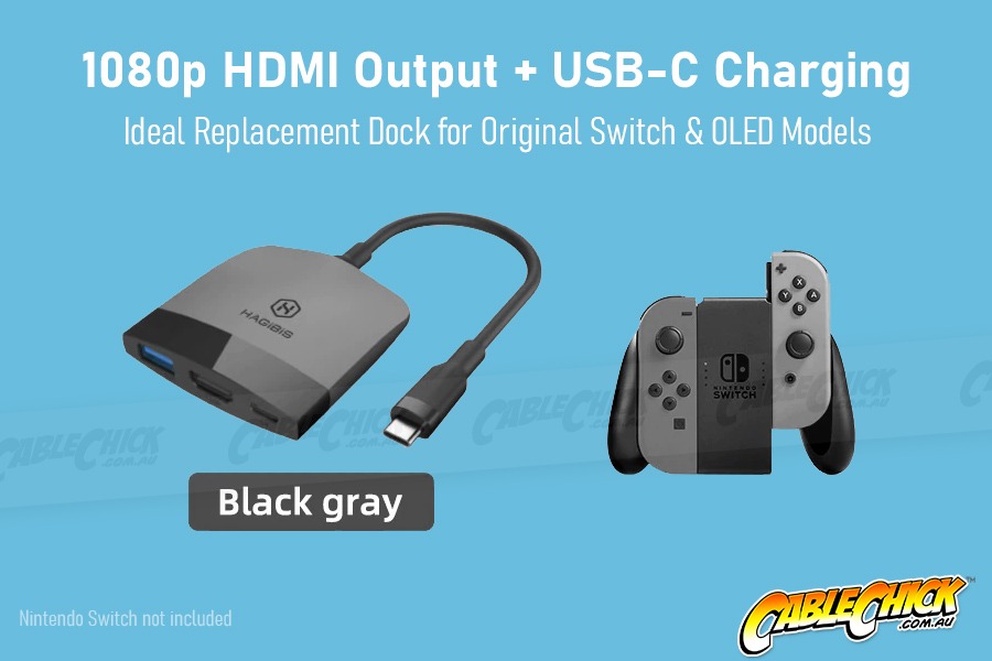  Switch Dock for Nintendo Switch OLED, Hagibis Portable TV Dock  Charging Docking Station with HDMI and USB 3.0 Port Replacement Base Dock  Set Type C to HDMI TV Adapter for MacBook