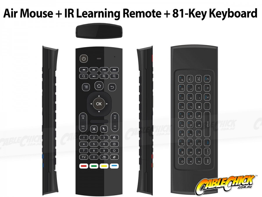 Wireless Air Mouse & Keyboard Remote Control (Windows, Mac, Android, Linux) (Photo )