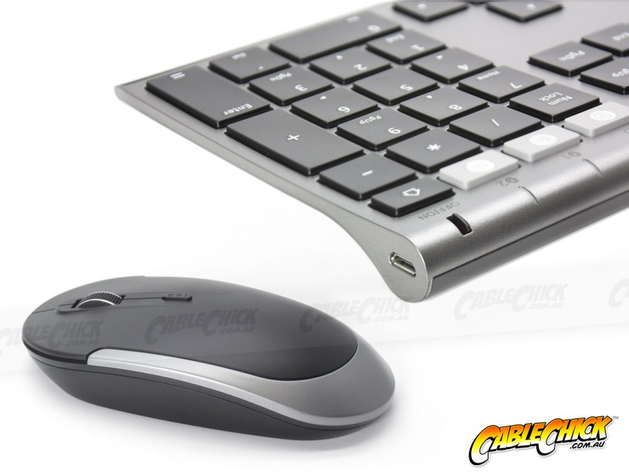 Multi-Device 2.4Ghz & Bluetooth Keyboard and Mouse Combo (Photo )
