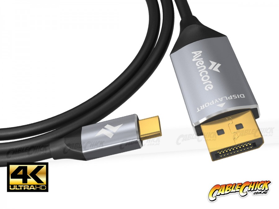 Avencore Platinum 1m USB Type-C to DisplayPort Cable (4K/60Hz - Thunderbolt Compatible) (Photo )