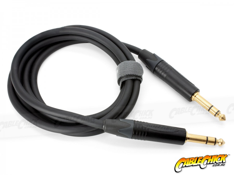 1m Neutrik 6.5mm Stereo Audio Cable (1/4" Connectors) (Photo )