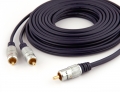 Pro Series 3m 1 RCA to 2 RCA Subwoofer Y-Cable (Thumbnail )