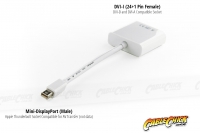 15cm Mini-DisplayPort to DVI Cable Adapter (Male to Female) - Thunderbolt Socket Compatible (Thumbnail )
