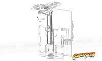 Fold-Away LCD TV Ceiling Mount (20kg Black) (Thumbnail )