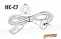 2m IEC C7 Power Cable (IEC-C7 Appliance Power Cord) (Thumbnail )