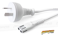 2m IEC C7 Power Cable (IEC-C7 Appliance Power Cord) - WHITE (Thumbnail )