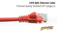 0.5m CAT6 RJ45 Ethernet Cable (Red) (Thumbnail )