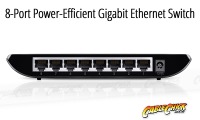 8-Port Gigabit Ethernet Switch (PC Network Switch) (Thumbnail )