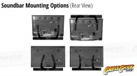 Universal Soundbar Wall Mounting Bracket (Mounts to TV) (Thumbnail )