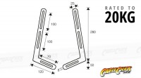 Universal Soundbar Wall Mounting Bracket (Mounts to TV) (Thumbnail )